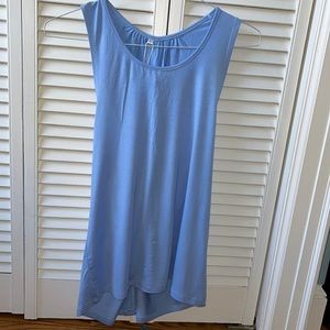 Baby blue work out  cross back detail-super. soft, comfortable stretch fabric